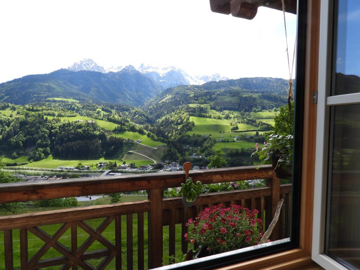 Bio-Bauernhof Einberghof Apartment Pfarrwerfen Bagian luar foto